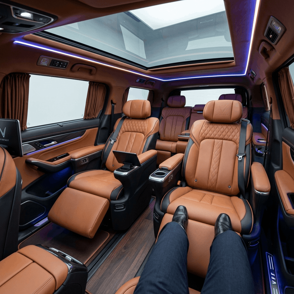 VinFast Limo Green Interior Cockpit